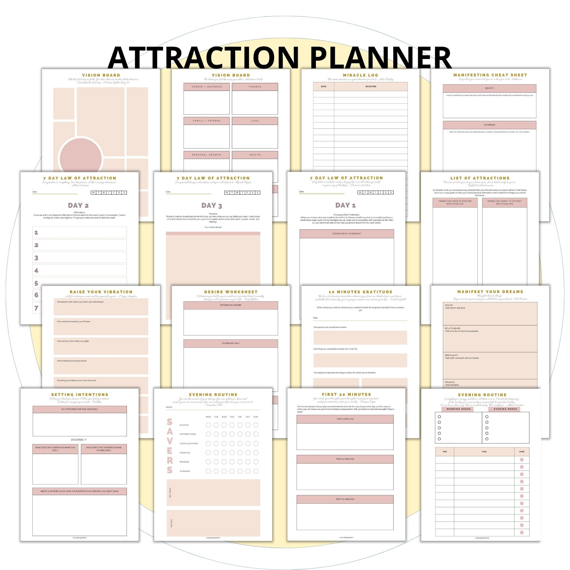 Laws of Attraction,law of Attraction Planner, Law of Attraction Book ...