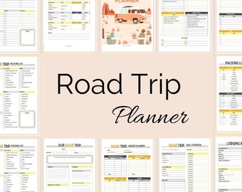 Trip Planner, Road Trip Planner, Printable Trip Planner, Travel Planner, Digital Trip Planner, Maps Travel Planner, Digital Travel Planner