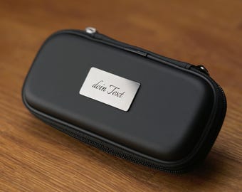 Dart Case with Personalization / Engraving on Stainless Steel / Gift for Dart Players / Dart Bag with Name
