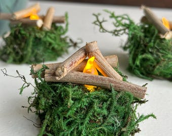 Fairy Garden Campfire, Miniature Campfire