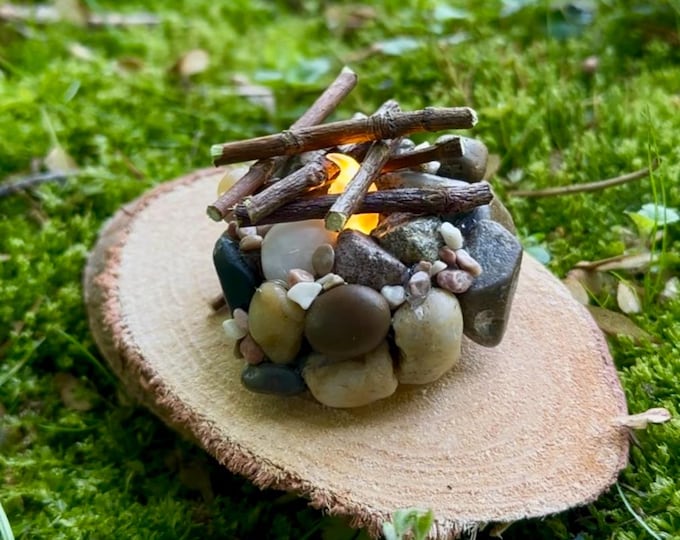 Fairy Garden Campfire, Miniature Campfire