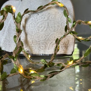 Lichterkette, warmweiße LEDs, batteriebetrieben, mit Timer (1,2 m/2 m)