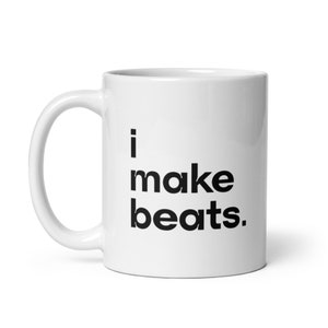 Maak Beats mok, muziekproducent mok, DJ koffiemok, muziek Beats mok, muziekmixer cadeau, hiphop muziekmok, Beats koffiemok, muziekmixmok