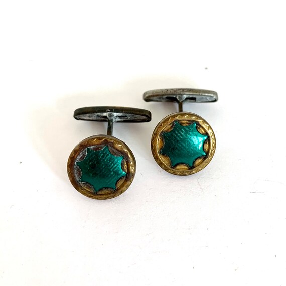 Very old Art Deco cufflinks cufflinks silver colo… - image 4