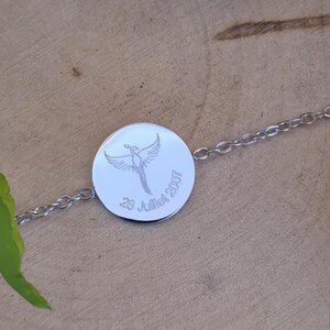 Silver or gold stainless steel bracelet, customizable, gift for her, gift for mom image 7