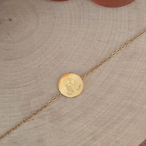 Silver or gold stainless steel bracelet, customizable, gift for her, gift for mom image 6