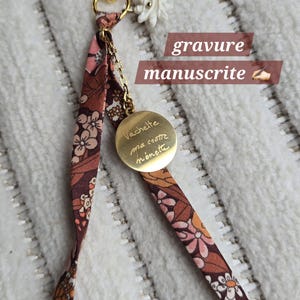 Porte-clé sac à mains doré personnalisé