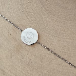 Silver or gold stainless steel bracelet, customizable, gift for her, gift for mom image 8