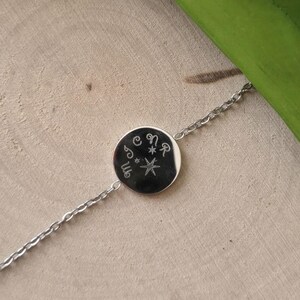 Silver or gold stainless steel bracelet, customizable, gift for her, gift for mom image 9
