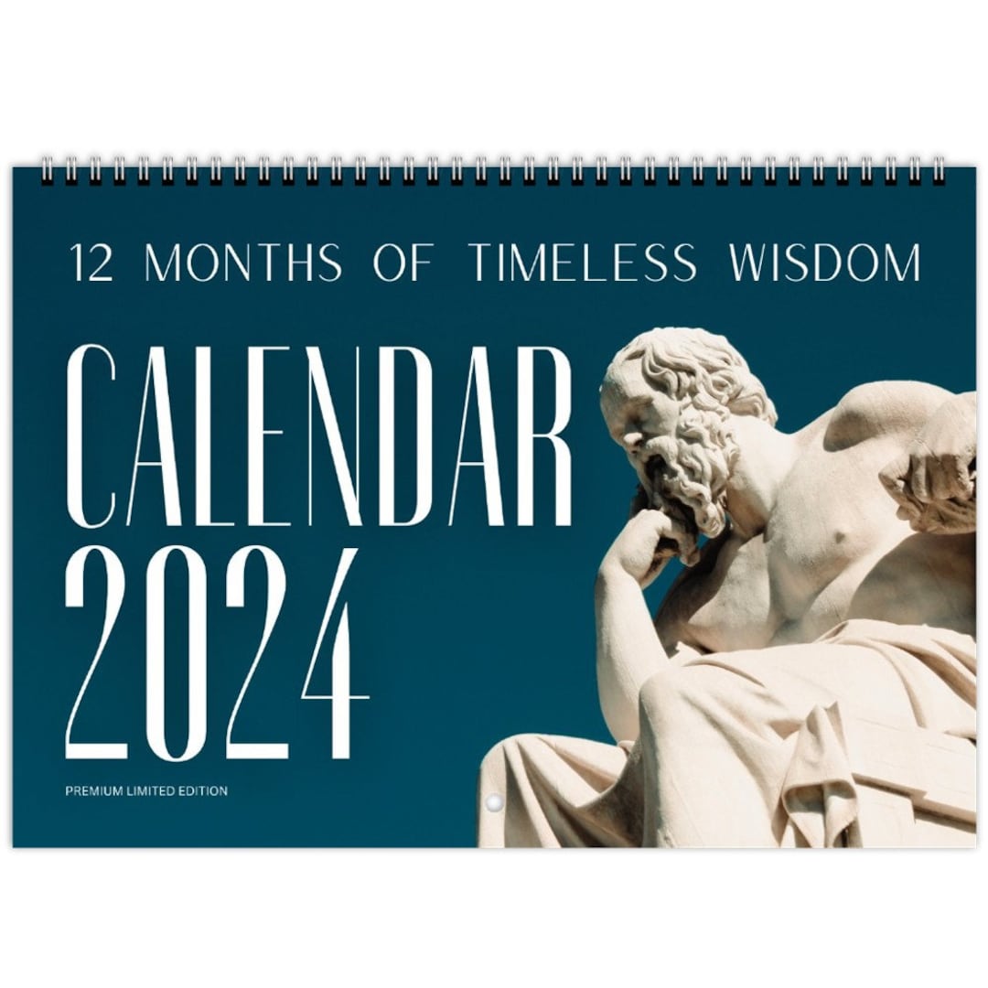 Philosophy Quotes Calendrier mural 2024 agenda annuel de Etsy France
