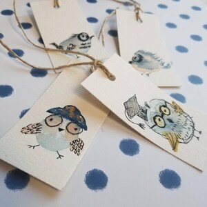 Set of 4 Watercolour Gift Cards, hand-made gift cards (NOT PRİNT), Christmas gift cards