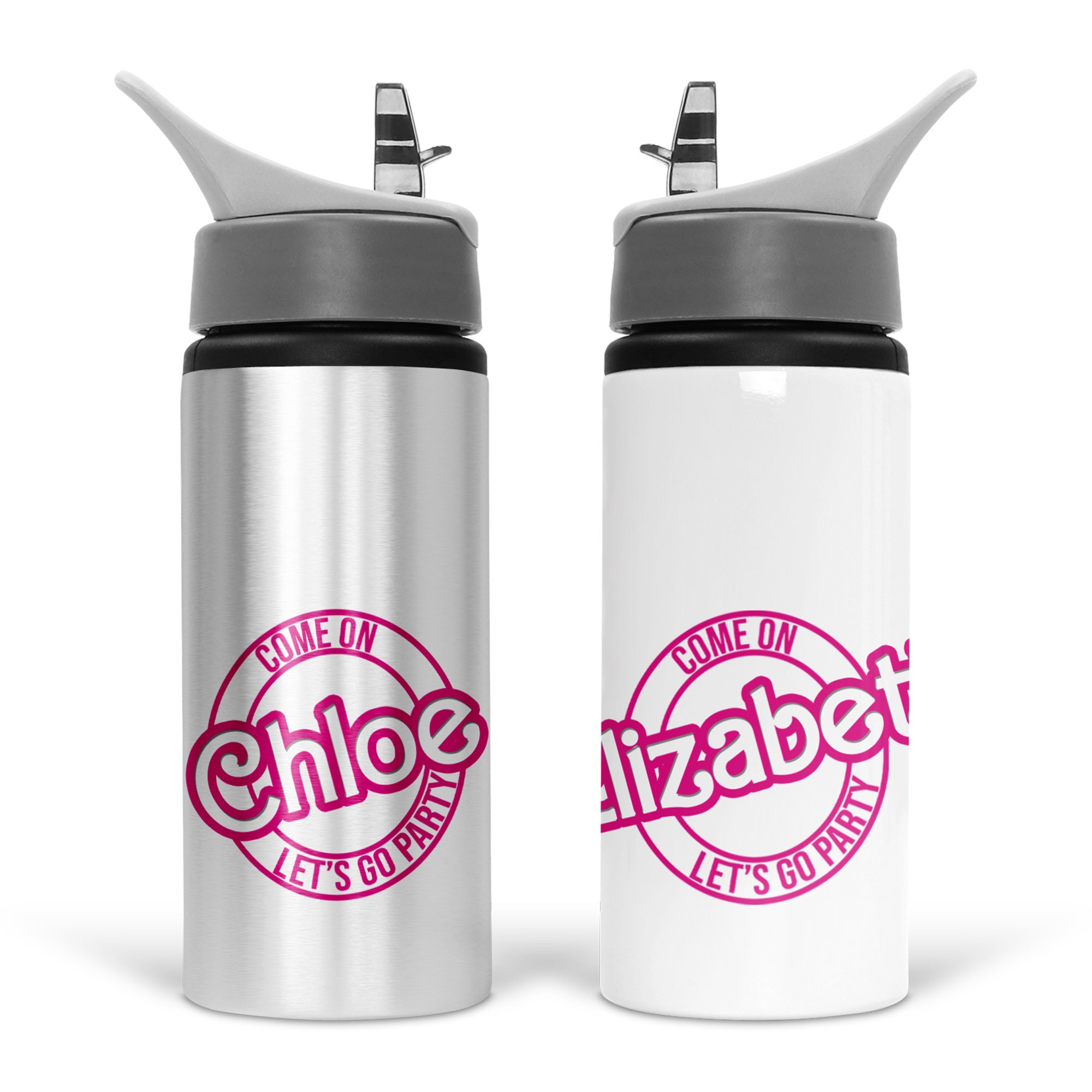 White Blank Sublimation Water Bottle with Carabiner Aluminum Leakproof  Kettle 