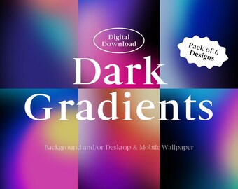 Dark Vibrant Gradient Wallpaper | Phone & Desktop Background (Digital Download)