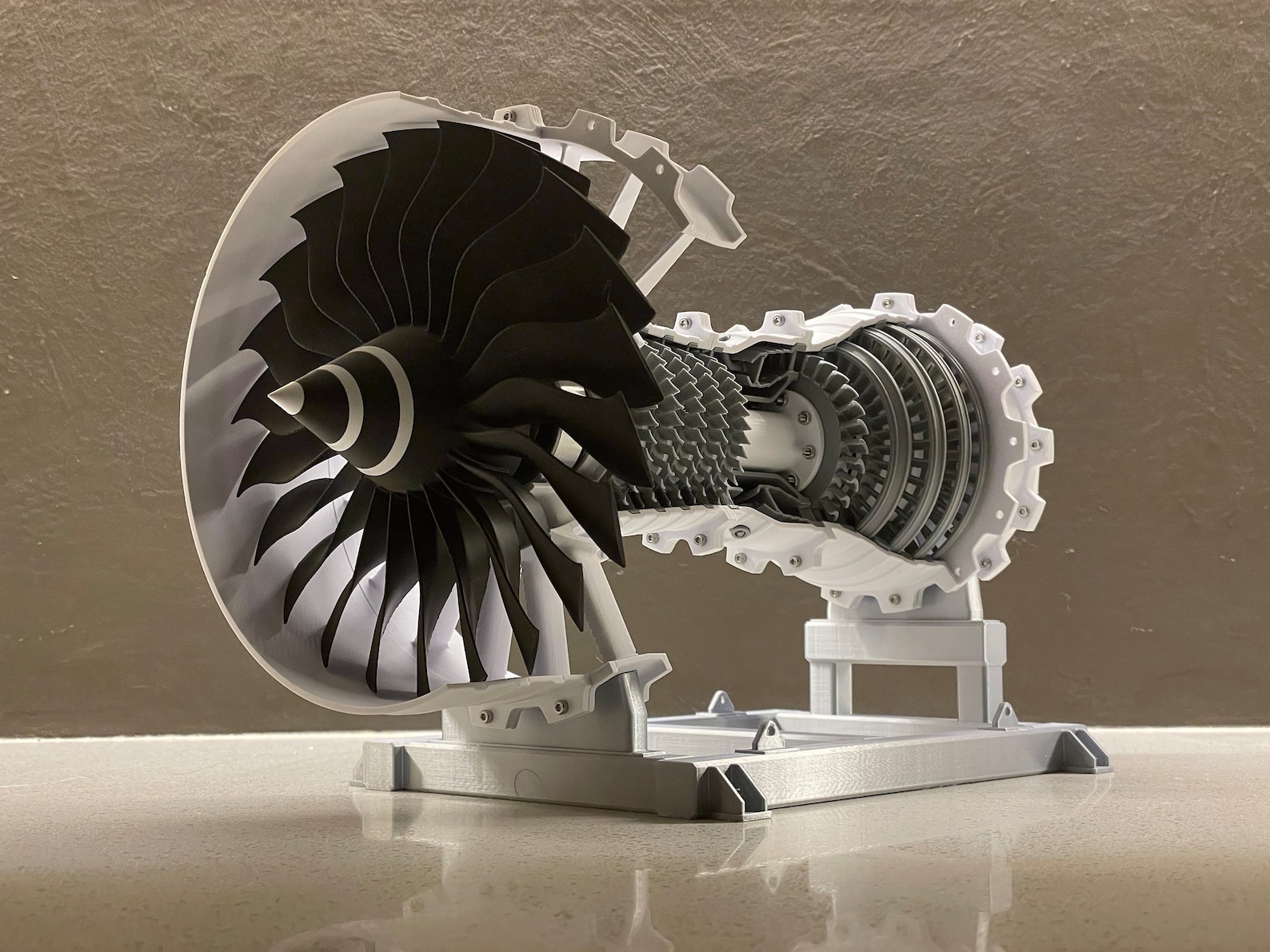 Jet Turbofan Aircraft Engine | 3D Printed | Gift | Office Dècor ...