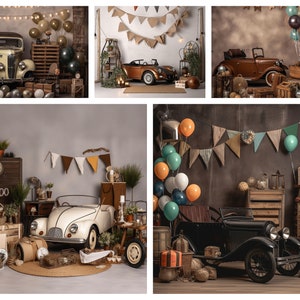 Birthday Backdrops, Cake Smash Backdrops, photography backdrop, Balloons Background, Kids backdrops, baby, boy, girl background