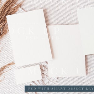 Maqueta de tarjeta de boda, maqueta de varias tarjetas, maqueta de tarjeta de felicitación, papelería boho, maqueta de tarjetas múltiples, descarga instantánea, maquetas de bodas
