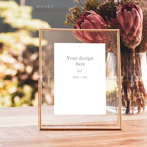 Gold frame mockup, table number mockup, gold frame mock up, Sign Mockup, wedding mockup, boho frame mockup, modern frame mockup, psd mockup