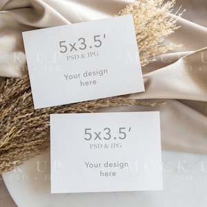 結婚式の招待状モックアップ、5x3.5 モックアップ、ミニマリスト モックアップ、結婚式の詳細モックアップ、結婚式のカード モックアップ、ホワイト ペーパー モックアップ、Jpeg、psd モックアップ 0015