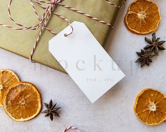 Christmas gift tag mockup, tag mockup, 2x3.5 tag mockup, present tag mockup, Favor Tag, favor gift tag mockup, Xmas card tag mockup