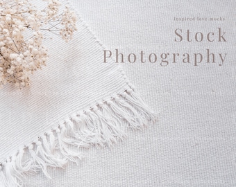 Flatlay backdrop, mockup background, neutral background, background photo, Stock image background, Baby's-breath background, JPG file - M20
