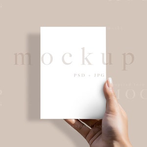 Greeting card mock up, Invitation mockup, Card mockup, Minimalist card mockup, Wedding mock up, 5x7 card mockup invitation, Wedding mockup