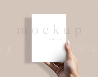 Greeting card mock up, Invitation mockup, Card mockup, Minimalist card mockup, Wedding mock up, 5x7 card mockup invitation, Wedding mockup