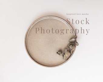 Mockup background, Stock photo backgrounds, Flat lay mockup background, boho background mockup, modern plate with eucalyptus background M20