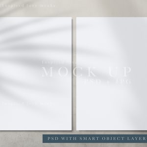 Minimalistische papieren mockup, Double Card mockup, 2 card mockup, Minimalistische letter mockup, Briefpapier mockup, Planner Mockup