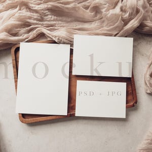Conjunto de maquetes de convites de casamento 5x7, maquetes de convites boho minimalistas, conjunto de maquetes de convites de casamento 5x7, maquetes de casamento boho.