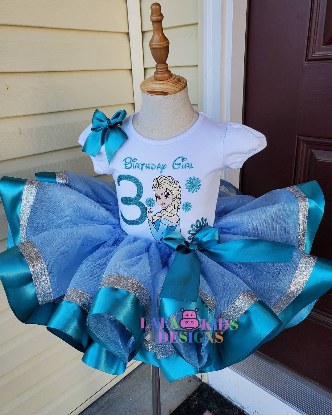 Frozen Inspired Tutu Outfit Frozen Outfit Kid's Birthday Etsy