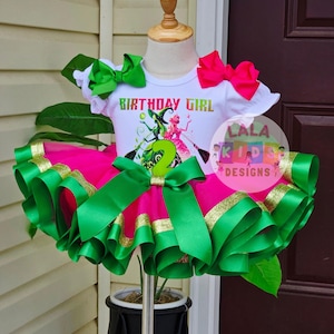 Wicked Tutu Outfit, Halloween Costume, Green Birthday Tutu set, Wicked shirt, Custom Tutu, Pink Tutu set, Tutu with shirt, Birthday Tu
