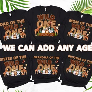 Safari Family Matching Shirts: Boss Baby Birthday, Vacation Tees