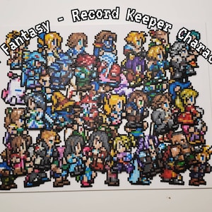 Mini Bead Final Fantasy (Rekordhalter) Charakter Magnete und mehr! - FF pixel Art