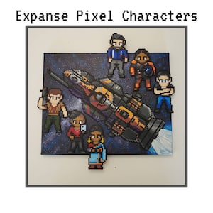 Mini Bead Expanse Characters - 16bit Pixel Art - Amos, Naomi, Alex, Bobby, Avasarala, James Holden 16Bit Pixel art