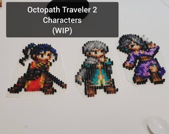 Octopath Traveler HD2D Beadsprites: Arte de píxeles de personajes