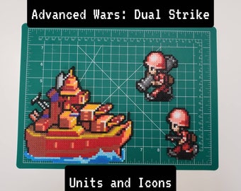 Advance Wars Beadsprites: Infantry, Tanks, Ships, CO Portrait