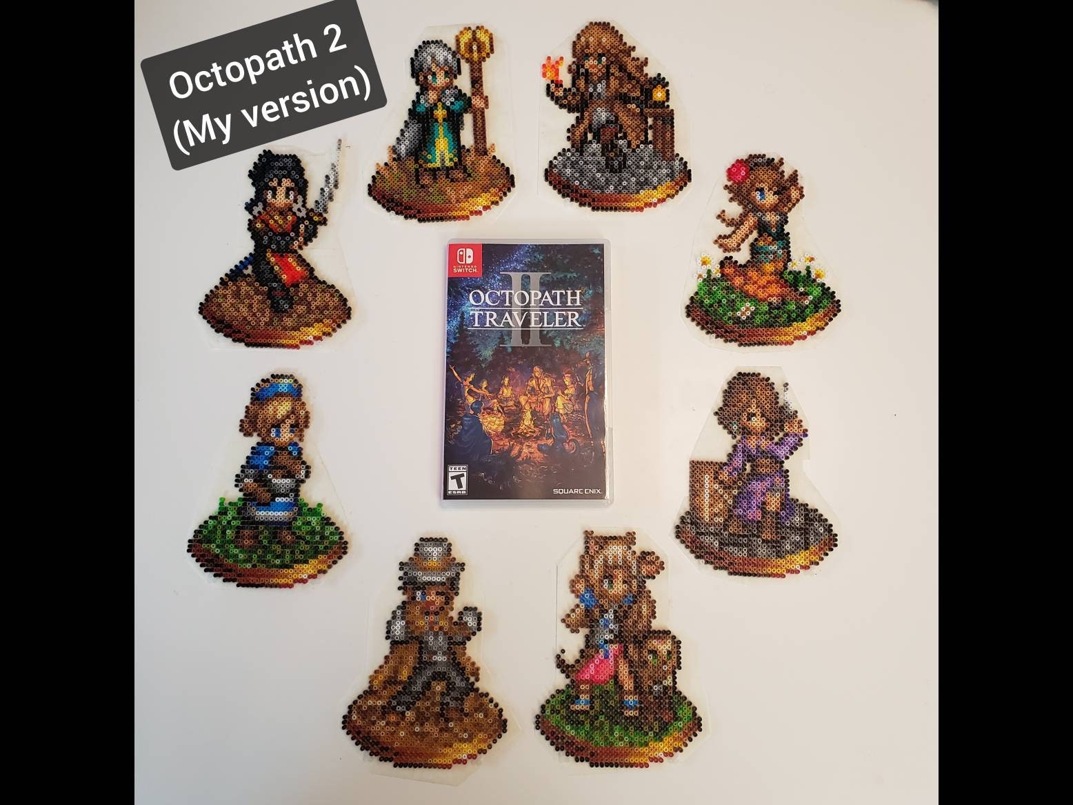 Octopath Traveler 1+2 Character Mini Bead Magnets/keychains