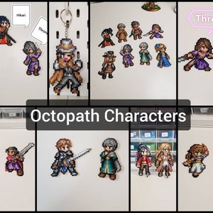 Octopath Traveler 2 + 1 HD2D Character beadsprites - Hikari Agnea Partitio Osvald Temenos Throne Ochette Castti Therion Primrose Olberic
