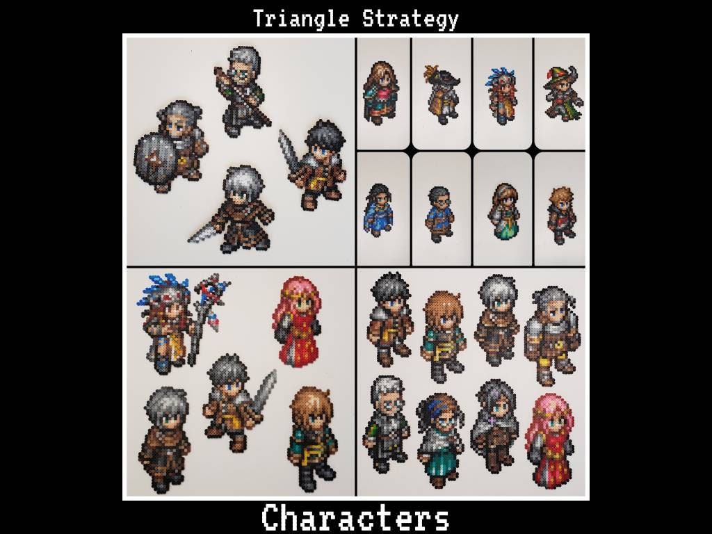 Mini Bead Triangle Strategy Characters Serenoa Frederica - Etsy