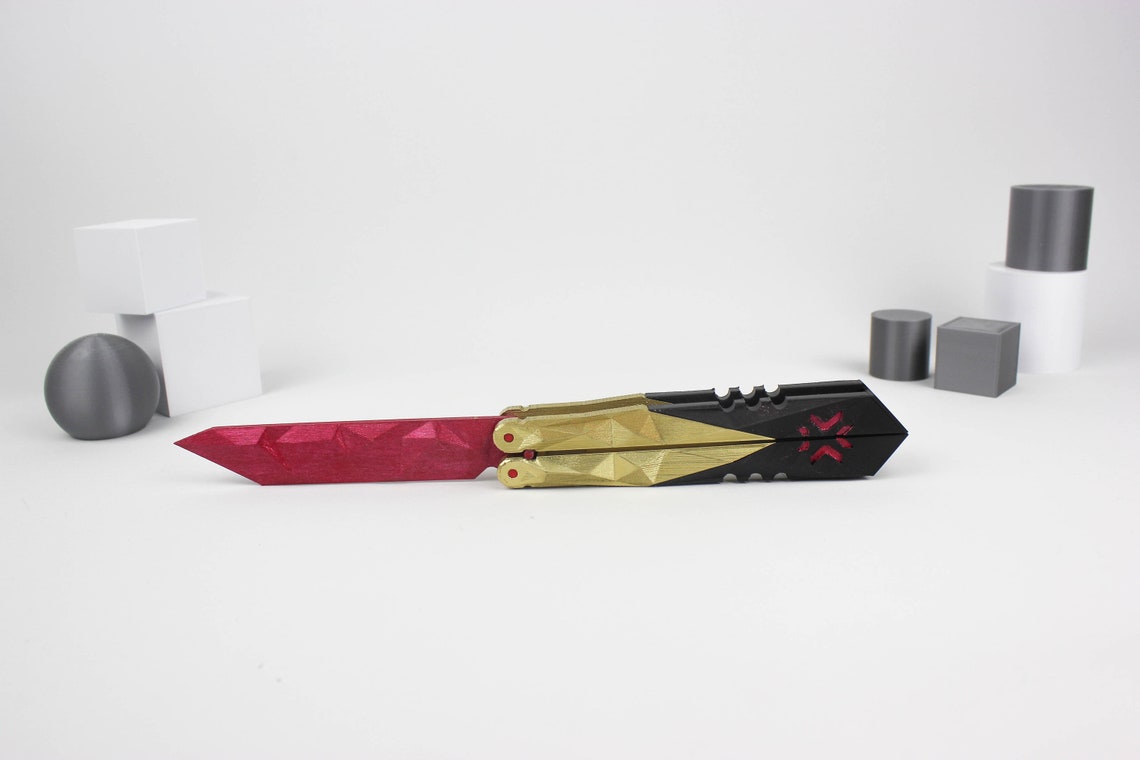 Valorant Champion's Butterfly Knife Valorant Cosplay Etsy Canada