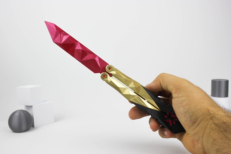 Valorant Champion's Butterfly Knife Valorant Cosplay Etsy Canada