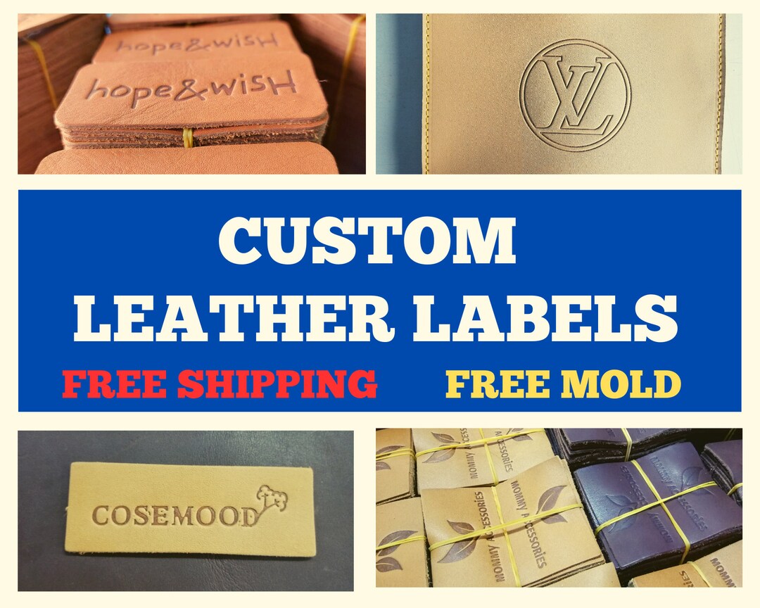 Custom Luxury Leather Label.leather Patches.hot Stamping Leather