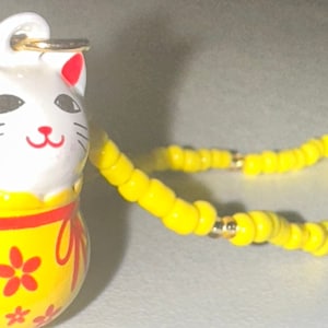 Lucky Cat phone charm