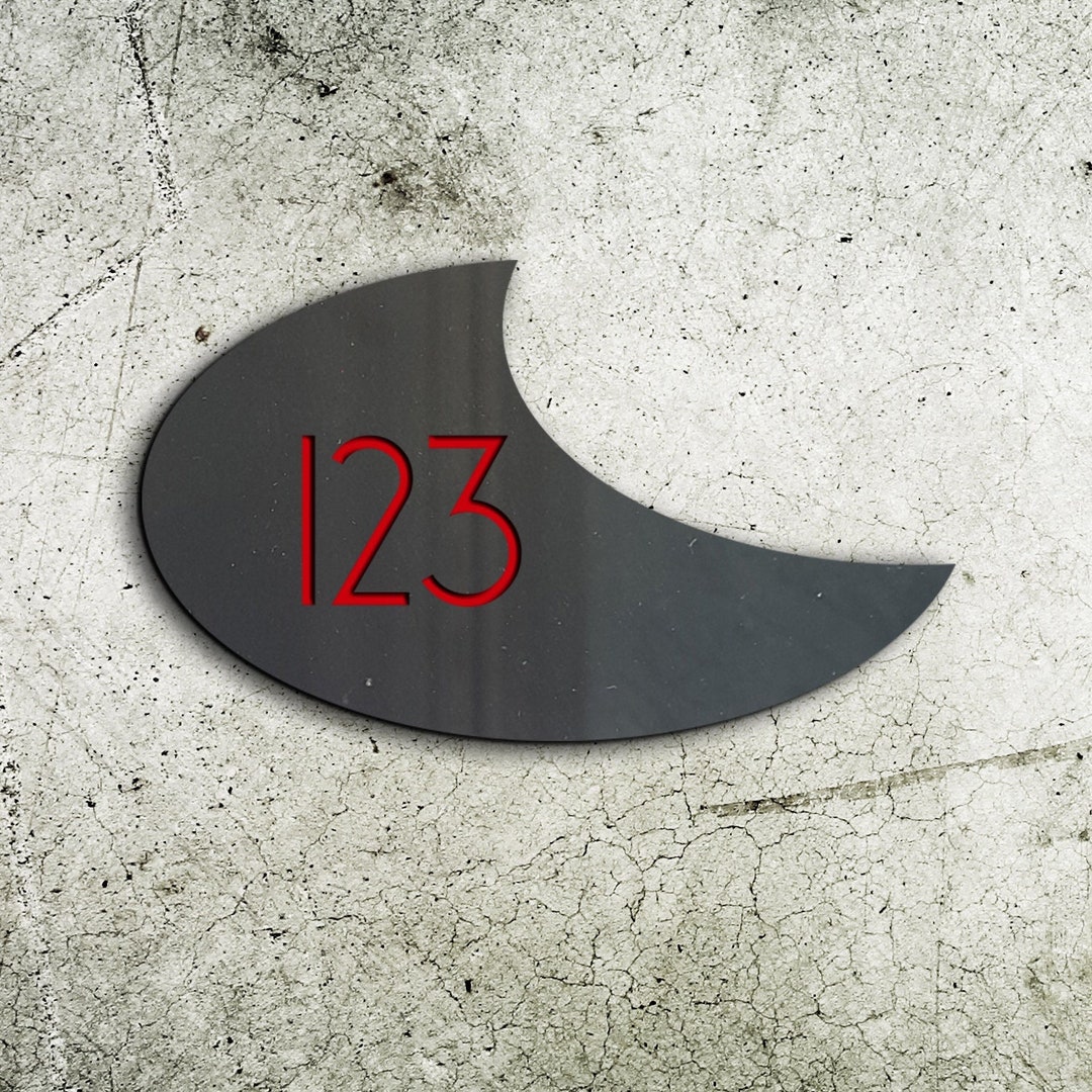Modern House Numbers Acrylic Adress Sign House Sign Plaque Etsy Il 1080xN.4626168120 Ohty