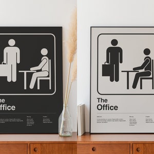 The Office Digital Poster, The Office TV Show Print, The Office TV Series, Michael Scott, Pam Beesly, Jim Halpert, Dwight Schrute