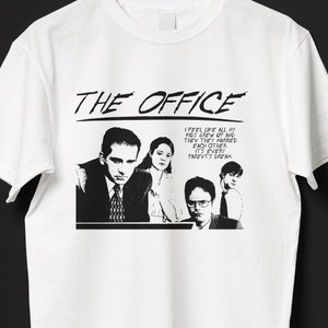 The Office Rock Style Classic T-Shirt Tee Unisex Women Men TV Show Serie Michael Scott Jim Halpert Dwight Schrute Pam Beesly Vintage Retro