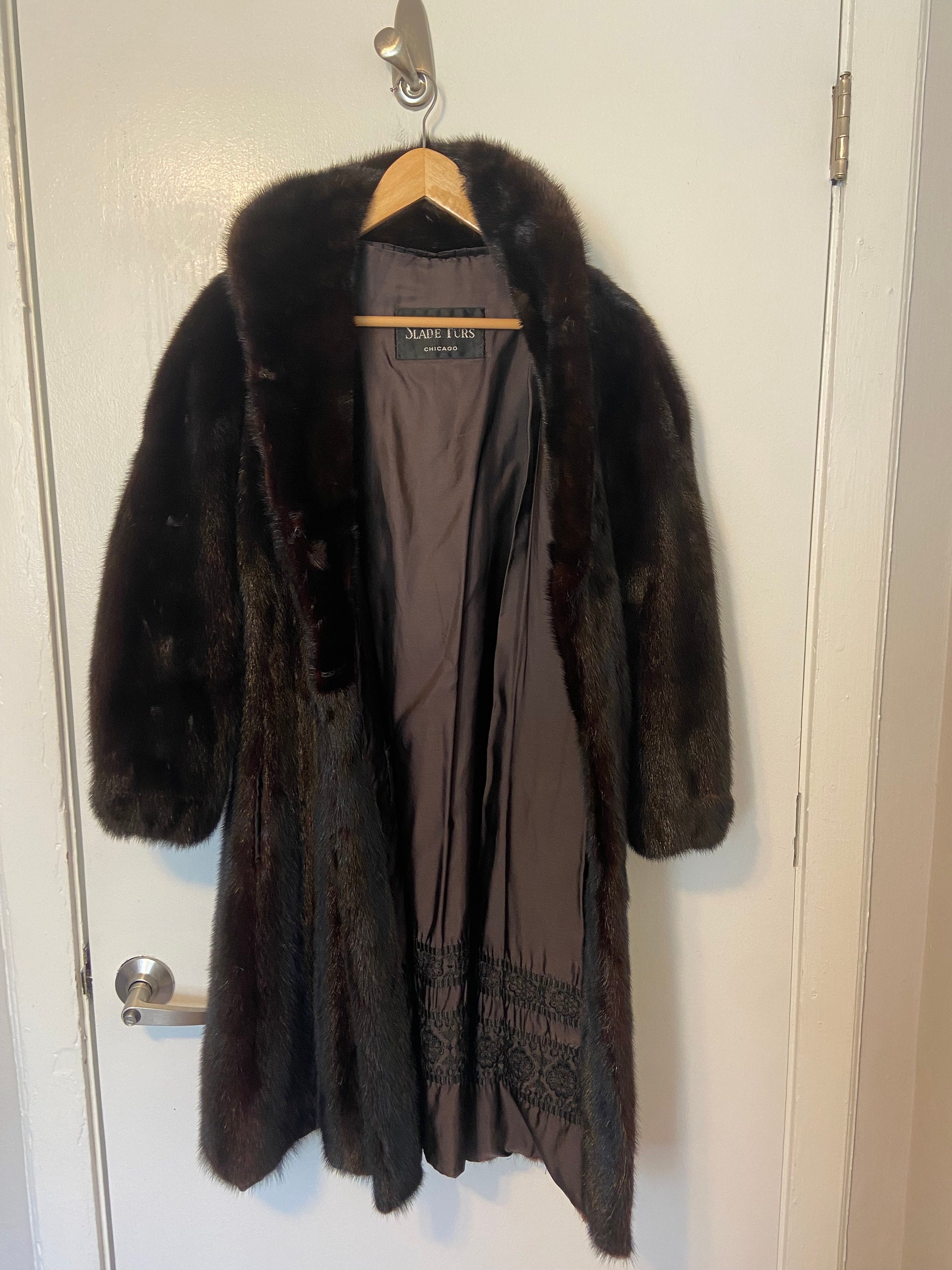 Vintage Jack Slade Furs Deep Chocolate Brown Soft Heavy Mink Fur