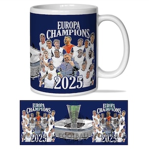 Spurs Champions Of Europa 2025 Mug Cup Top Quality Great Spurs Fans Xmas Gift Football Gifts Tottenham Players Europa 2025 Mug