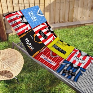 Exeter City Retro Shirt Classic Kits Shirts Montage Beach Towel Top Quality Great Gift Unofficial Perfect For Summer Holidays Utd