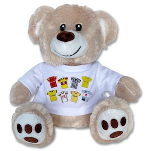 Watford Retro Shirt Classic Kits Teddy Bear Soft Toy Great Hornets Fans Christmas Gift